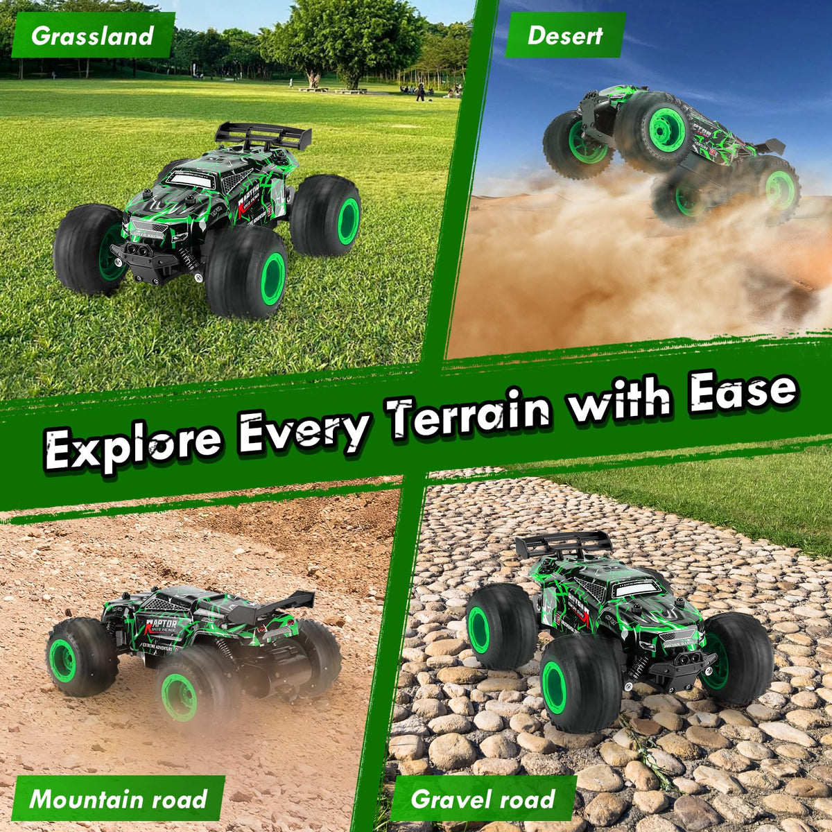 BIFYTON Remote Control Car, All-Terrain Rechargeable Rc Truck Boy Toys