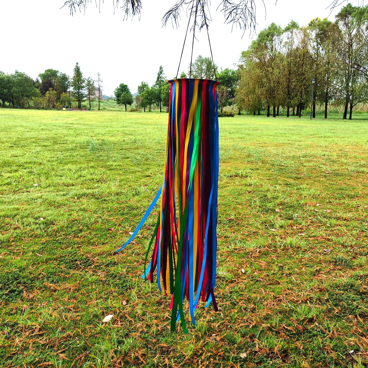 Satin Ribbon Windsock Streamer, Outdoor Decorations for Your Patio, Garden, Yard, Dock and Camper, 49-Inch, WS-49K-01