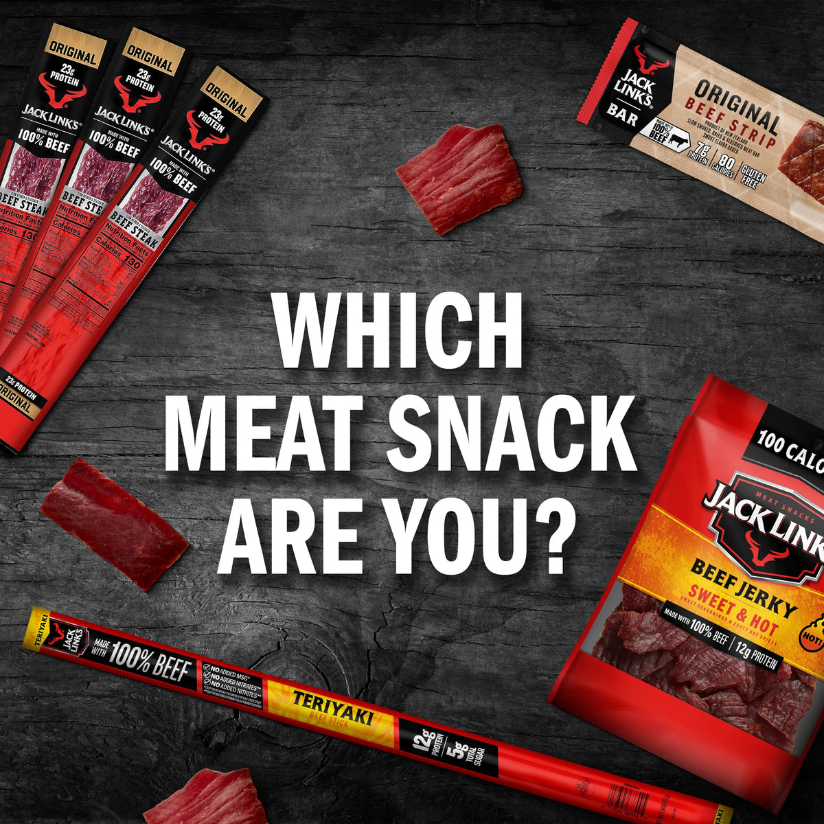 Jack Link's Original Beef Jerky Sticks - 0.92 oz (20 Pack)