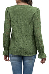 Business Casual Outfits for Women 2025 Long Sleeve Tops Womens Shirts Dressy Blouses for Women Business Casual Green Christmas XL