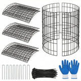3Pack Plant Protector from Animals, 9pcs Wire Plant Protectors Metal Mesh Plant Cages, 11.8 x 15.7 Inch Outdoor Plant Guards for Rabbits Chicken Squirrels and Garden Protection