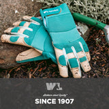 Wells Lamont Women's Hybrid Work/Gardening Gloves | Water-Resistant HydraHyde Leather | Large (3204L)