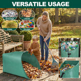 60 Gallon Large Leaf Collector, Dustpan-Style Lawn and Leaf Bags, Collapsible Yard Waste Bags Easy Storage & Transport, Reusable Leaf Pick Up Garden Bag for Leaves Grass Debris Lawn Trash