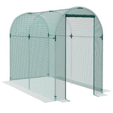 Outsunny 4' x 8' Crop Cage Plant Protection Tent with Zippered Door, Green