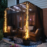 Black DIY Mosquito Net Fabric | 10x10 FT Netting | Insect Cover for Garden