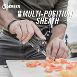 Gerber Gear Truss 17-in-1 Multitool with Pocket Knife and Needle Nose Pliers - Gifts for Men, Compact EDC Gear, Black with Standard Sheath