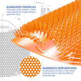 Urinal Screen Deodorizer (24 Pack) Urinal Cakes Fresh 3d Wave Anti-Splash Odor protection for Toilets in Bathroom Office Stadiums Schools with Free Gloves - 8 pcs Blue 8 pcs Yellow 8 pcs Orange