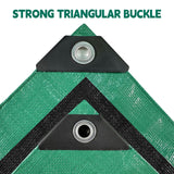 Tarp 15x15 ft Heavy Duty 100% Waterproof 10mil,UV Resistant,Durable Grommets and Reinforced Edges Green/Black Tarp for Camping, Swimming Pools,Car Coverage -by MVPNET