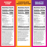 Pure Protein 18 Count Variety Pack - Galactic Brownie, Sundae Cone, Chocolate Peanut Butter