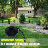 Landscape Edging 2 Inch Tall 100 FT, Garden Edging Border with 5 Pcs Connectors and 60 Pcs Anchoring Spikes for Garden Flower Beds Yard Lawn
