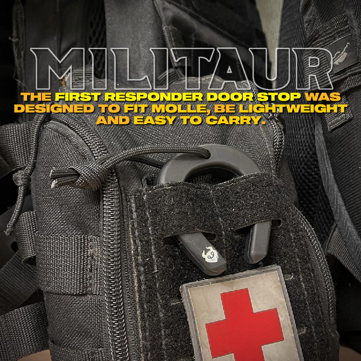 Militaur First Responder Door Stop/Jam Multi (3 Pack) – Compatible with Molle Systems, Tactical Tool for Police, EMS, EMT, Firefighters, Security