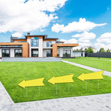 Yellow Arrow Signs with Stakes 16 x 5 Inches,This Way Directional Arrow Yard Signs,Christmas Party,Wedding Yard Signs, Birthday Party Signs (20)