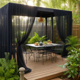 Black DIY Mosquito Net Fabric | 10x10 FT Netting | Insect Cover for Garden