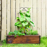 ARIFARO 4 Pack 40" Metal Garden Trellis for Climbing Plants Outdoor