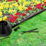 YUYIUS Landscape Edging Border - 1.5”x40’ Garden Edging Border with 40 Stakes, No Dig Lawn Edging for Landscaping for Garden Bed, Thickened Top Edge Flexible Flower Bed Border Edging for Outdoor