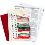 Dimensions Whimsical Counted Cross Stitch Kit Santa's Truck Stocking - 16"(1 Pc.) - Christmas Stocking, DIY Gift for Loved Ones, Ideal for Festive Events