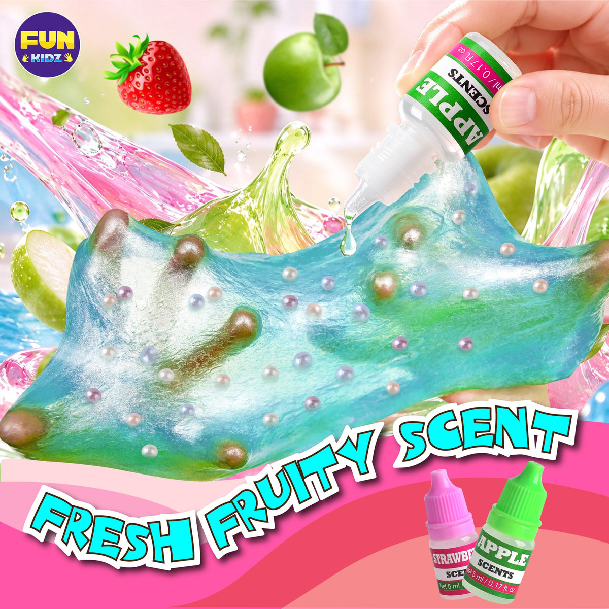 Fluffy Unicorn Slime Kit for Girls, FunKidz Cloud Slime Gift for Ages 6+ Kids Fun Slime Making Kit Awesome Craft Toy Birthday Present Ideas