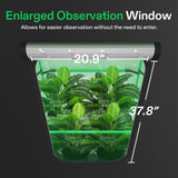 VIVOSUN PRO Grow Tent 2x4x6 Indoor Grow Tents 24"x48"x 72" Thick 1 inch Poles High Reflective Mylar Oxford Fabric Extra Hanging Bars & High CFM Kit for Hydroponics Indoor Plant