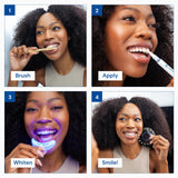 SNOW Diamond Dissolving Teeth Whitening Strips - Gentle & Enamel Safe White Strips for Teeth Whitening, at-Home Dental Hygiene & Tooth Care with Hydroxyapatite - 14 Ct