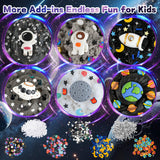 LAWOHO 6 Pack Galaxy Slime Kit for Kids- Cloud, Butter & Clear Slimes with Space Add-ins, 360ml Black Slime for Boys Girls, Kids Slime Kits for Easter Christmas Halloween Birthday, Space Party Favors