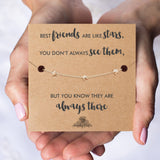 Swanky Crafts Best Friend Birthday Gifts For Women - Friend Gifts For Women, Friendship Gifts For women, Birthday Gift For Best Friend Bracelets - Golden Plated Star Bracelet With Gift Wrap