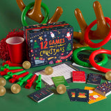 Gutter Games 12 Games of Christmas - 12 Hilarious Holiday Activities [Family Party Games Pack for Kids, Teens & Adults] - by Beat That! Game - Multicolor