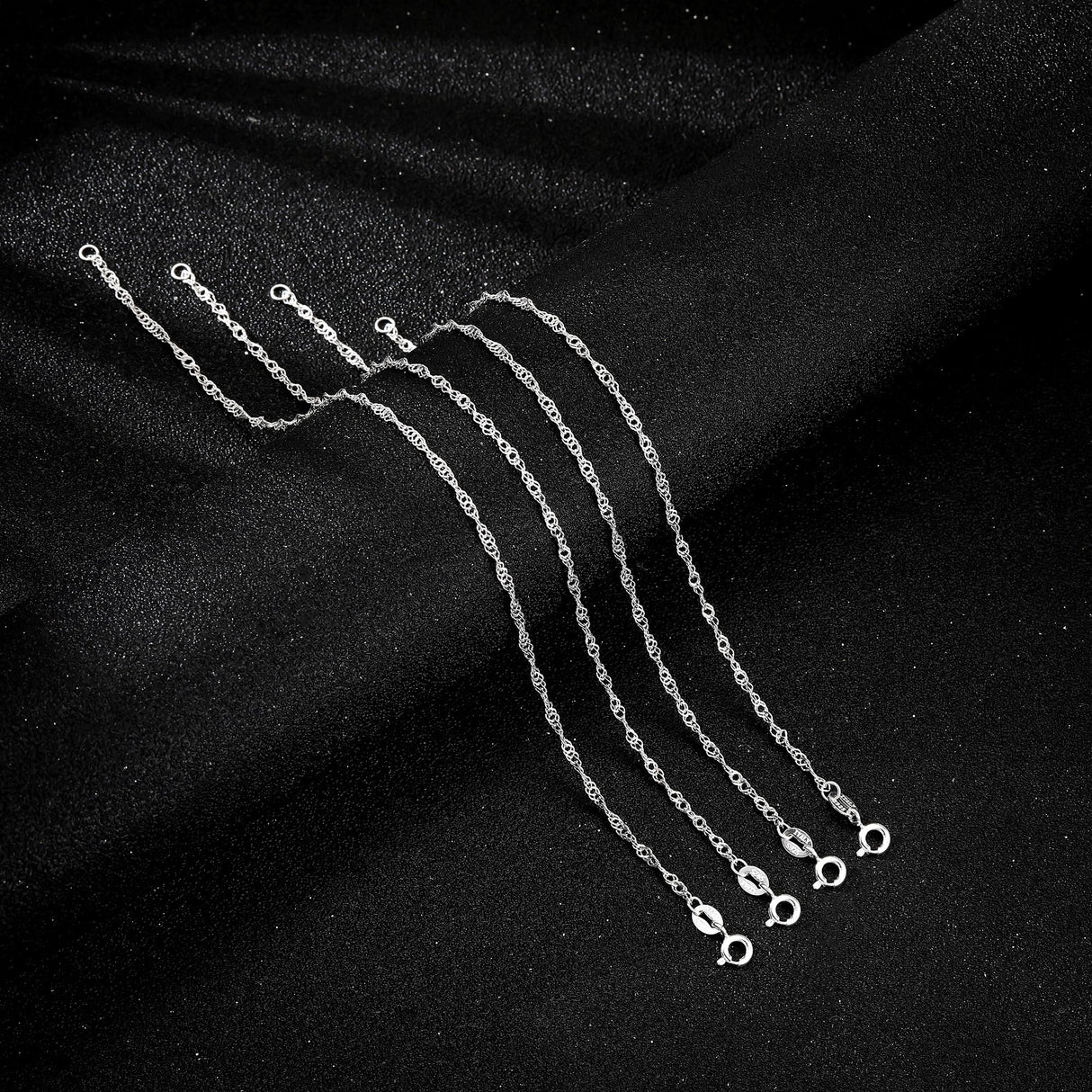 Carffordo 925 Sterling Silver Bracelets for Women, Twist Silver Bracelet