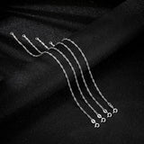 Carffordo 925 Sterling Silver Bracelets for Women, Twist Silver Bracelet