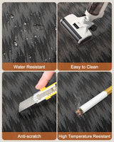 Blvornl Large Office Chair Mat for Hardwood Floor, Rolling Chair Mat for Hard Wood, Large Anti-Slip Hard Floor Protector, Heavy Duty Computer Desk Rug for Office and Home 50"*63" Dark Grey