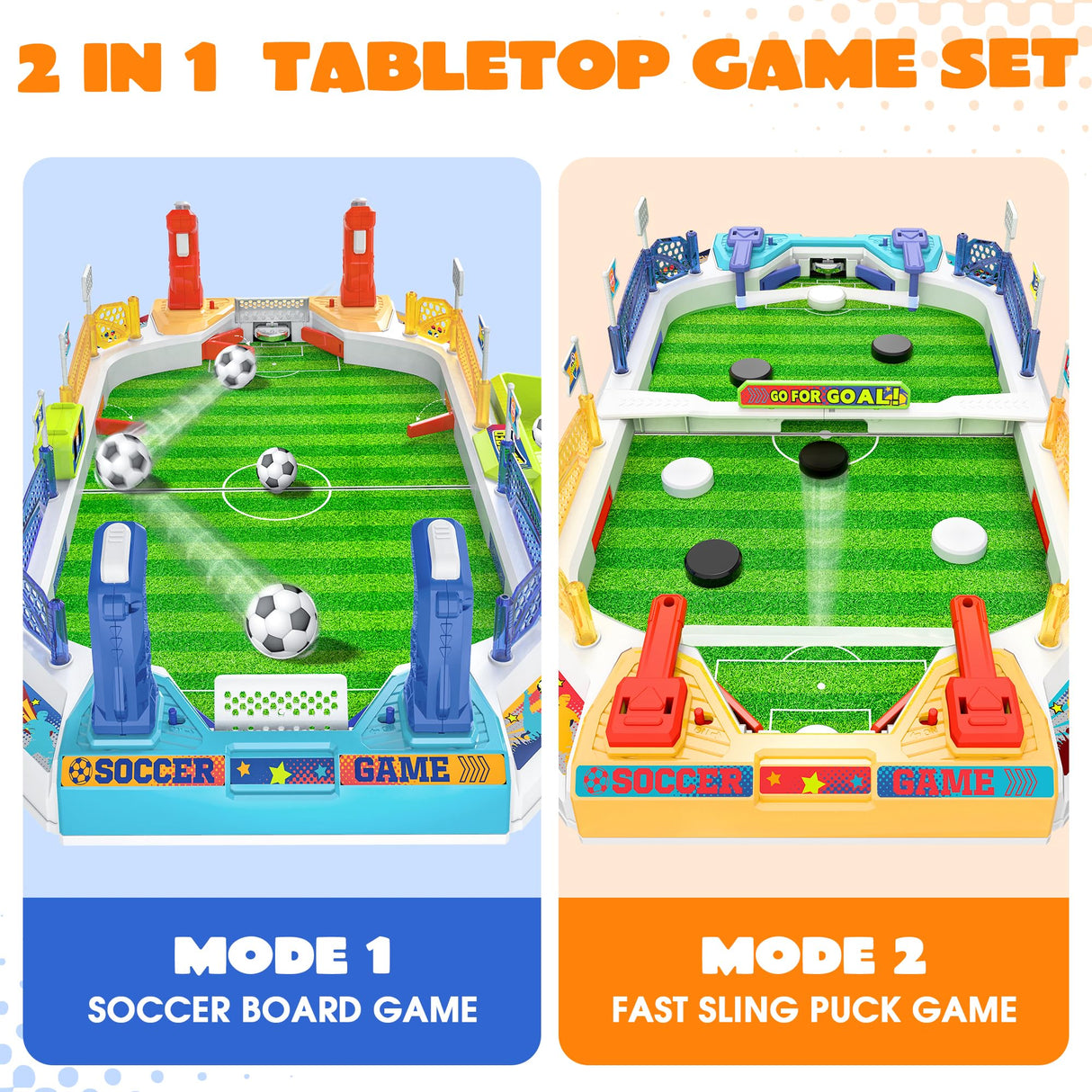 Mini Soccer Board Game for Kids, Birthday Christmas Soccer Gifts for 3 4 5 6 7 8-12 Year Old Boys, Football Table Toys, Pinball Interactive Sports Game for Indoor, Home Party, Family, Playroom, Travel