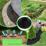 Landscape Edging 2.5 Inch Tall 100 FT, Black Edging for Landscaping with 5Pcs connectors and 120 Pcs Anchoring Spikes for Garden Flower Beds Yard Lawn