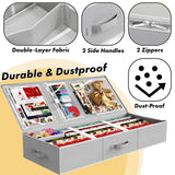 Simple Houseware 41.5" Wrapping Paper Organizer, Fits 40 Rolls, Gray