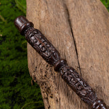 Handicraftviet - Hand Carved Wooden Magic Wand/Magic Wands for Wizards/Collectible Cosplay Magic Wand/Magical Gift for Halloween, Christmas and Birthday Party, 15 Inch (S4)