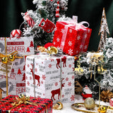 WRAPAHOLIC 30 Inch Christmas Wrapping Paper Roll - Jumbo Roll Rustic Holiday Woodland Scenes - Snowflake, Plaid, Reindeer - 4 Rolls - 30 Inch x 120 Inch Per Roll