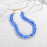 LILIE&WHITE Blue Beaded Necklaces for Women