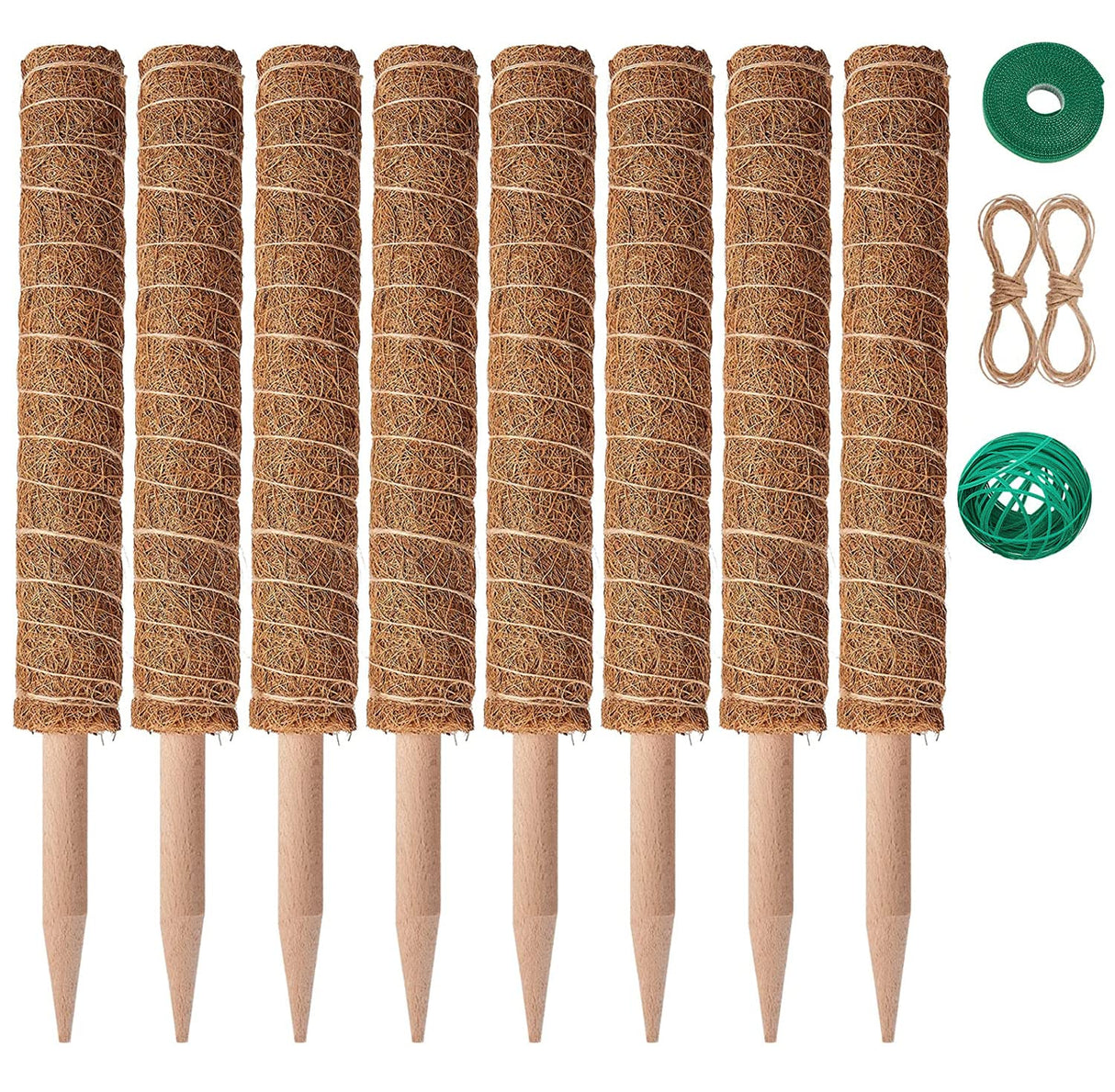 Eibikdi 101in Moss Pole for Plants Monstera 8 Pcs