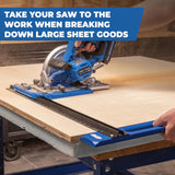 Kreg KMA2400 Rip-Cut Circular Saw Guide - Cutting Tool - Guide is Best for Regular (Side-Blade) Circular Saw - Ensure Compatibility Before Use - Woodworking Tools for Home Improvement
