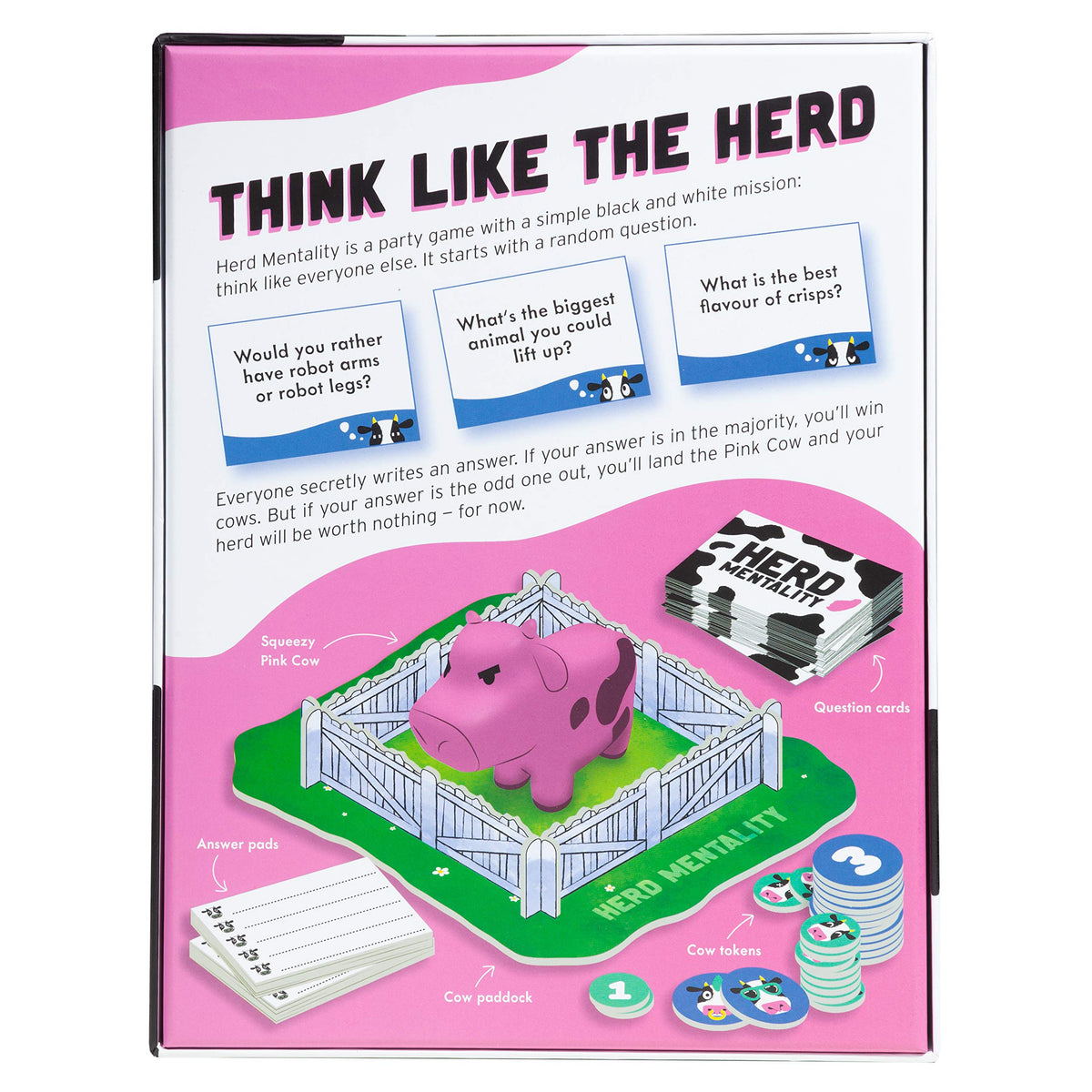 Herd Mentality Board Game: Funny Family Party for Game Night, 4-20 Players