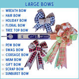 EZ Bow Maker with Rose and Flower Maker Attachment - Easy Bow and Flower Maker Tool Kit for Ribbon, Crafts, Wreaths, Gift Bows, Hair Bows, Flowers, Roses, Christmas Decor Bowmaking, Weddings
