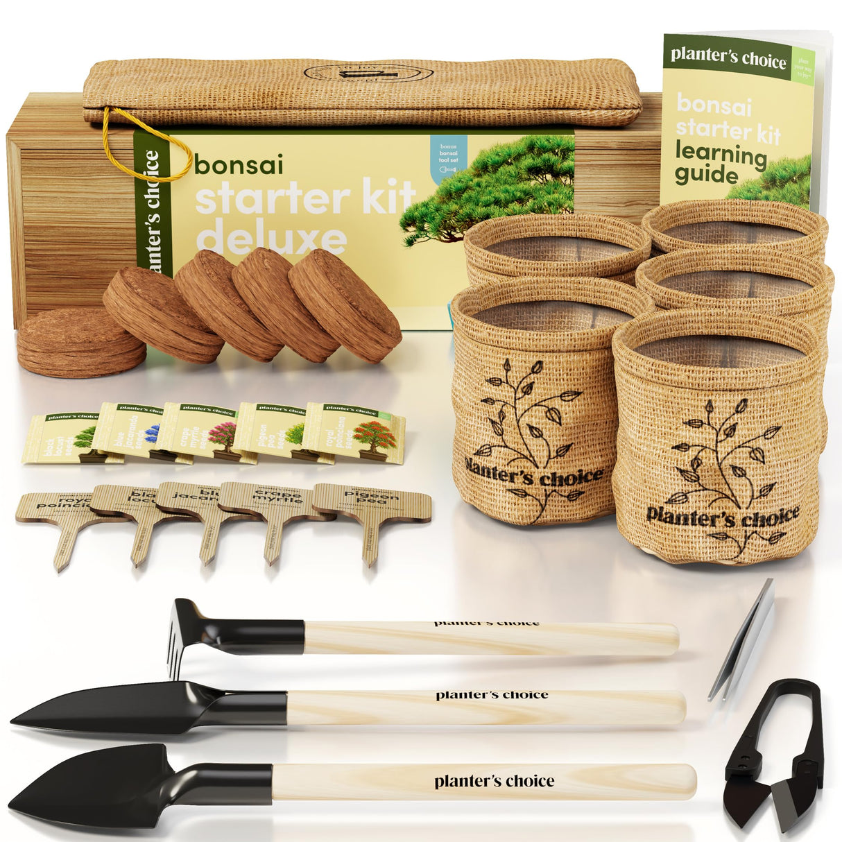 Planter's Choice Bonsai Tree Starter Kit - Unique Gifts for Women, Men - Christmas Gifts for Adults - Indoor Live House Plants - DIY Crafts for Adults Craft Kits - Hobby Gift for Gardening Lovers