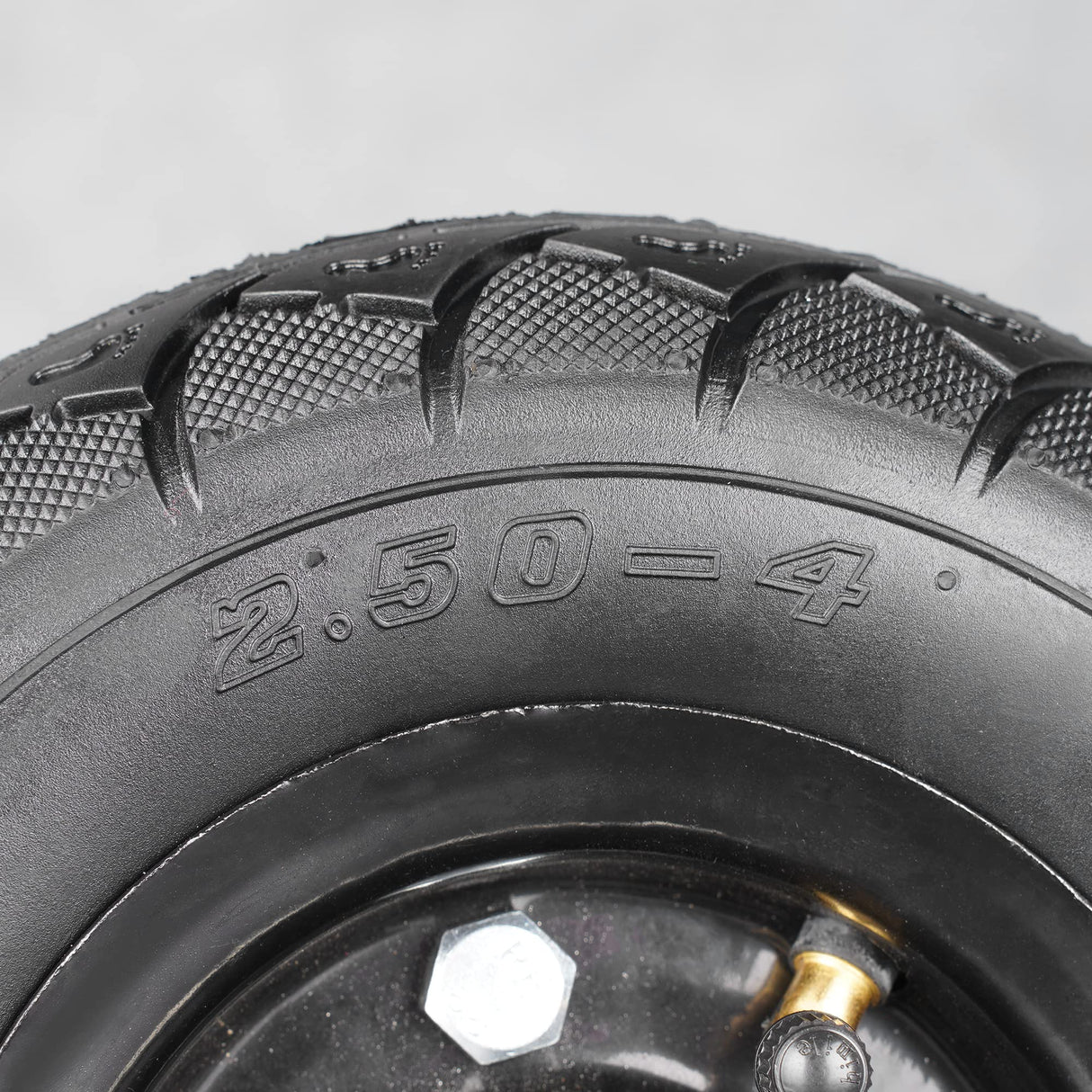 RUTU 2.50-4" 8.5" Tire and Inner Tube with TR87 Bent Valve Stem