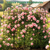 Shomextol 2 Pcs 60" H X 11.8" W Trellis for Climbing Plants Outdoor, Small Metal Garden Trellis for Outside, Sturdy Support Garden Plant Trellis Arch for Rose Cucumber Flower Vine Decor