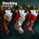 4E's Novelty 50 Packs "Snowman Bits" Mini Marshmallow Packets, Vanilla Flavored, 14 Marshmallows in Each Bag, Bulk Individually Wrapped Christmas Marshmallows For Hot Chocolate Bar Supplies Party Treats