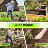 GARDTECH 2-in-1 Cordless Tiller Cultivator, 235RPM Powered Tiller with 3.5ft Extension Pole, 2×2.0Ah Rechargeable Batteries, 4-Inch Tilling Width & Depth, Mini Powerful Tiller for Gardening, Lawn