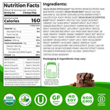 Orgain Organic Vegan Protein Powder + 50 Superfoods, Creamy Chocolate Fudge - 21g Plant Based Protein, Gluten Free, Dairy Free, Lactose Free, Soy Free, No Sugar Added, Kosher, B Vitamins - 2.02lb