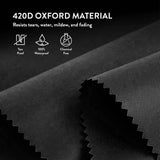 ZOBER 2 Pack Oxford Christmas Wreath Storage Container 30 Inch - Wreath Bag for Artificial Wreaths Box - Waterproof Fabric, Dual Zippered Wreaths Storage Bag With Strong Durable Handles - Black