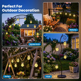 SOLPEX Hanging Solar Lights for Outside Garden Solar Hanging Lanterns 12 Pc