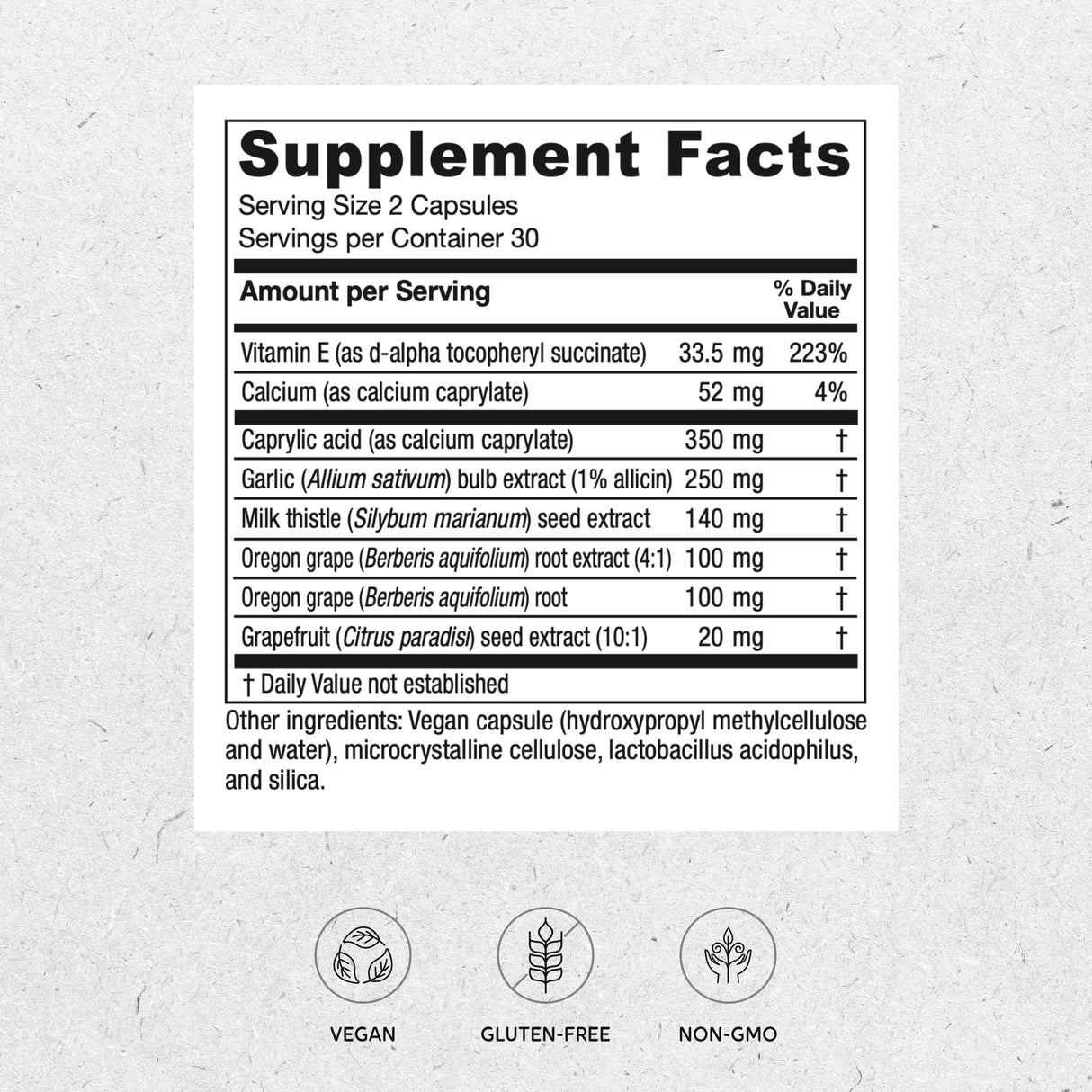 Vitanica Candidastat, Balanced Support, Vegan, 60 Capsules