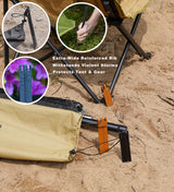20Pcs 10In Balck Metal No Installation Landscape Edging Stakes