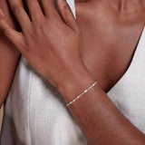 Carffordo 925 Sterling Silver Bracelets for Women, Cuban Link Bracelet